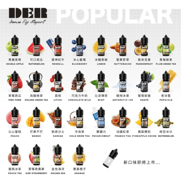 DER系列電子煙主機小煙油30ml #3.0%：圖片 2